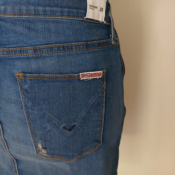 Hudson Jeans Marianne Pencil Skirt In Foxey Distressed Size 28 - Picture 8 of 12